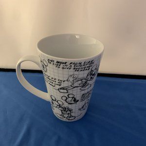 Disney Mickey Mouse Sketch Book Mug Black and White